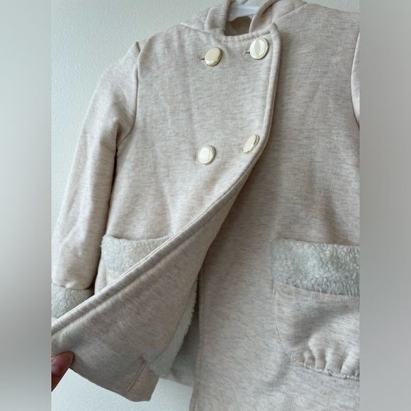 Piper & Posie Bunny Ear Pea Coat In Light Pink - Size 24 Months - Picture 2 of 8